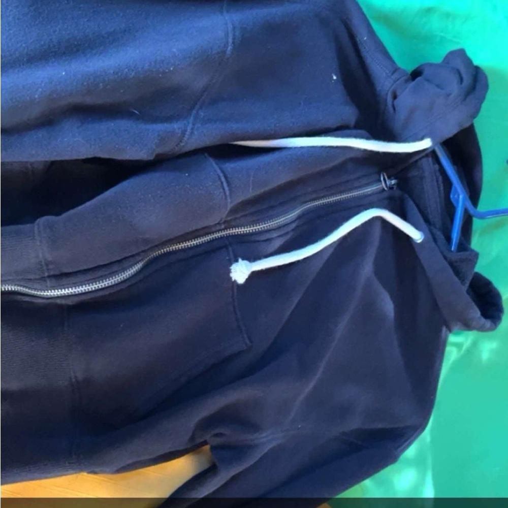 Women's Navy Blue Zip-Up Hoodie